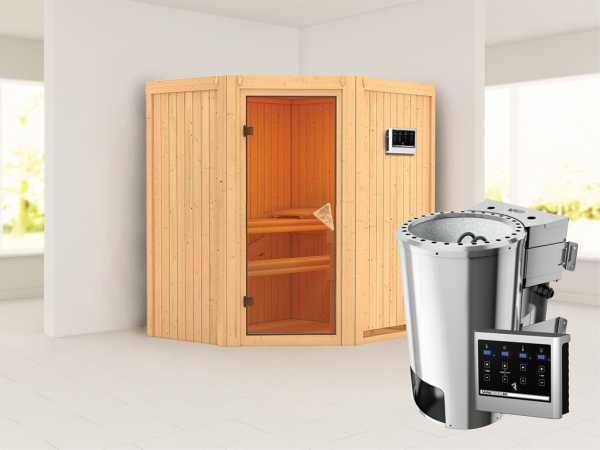 Sauna Systemsauna Tonja inkl. Plug & Play Bio-Ofen externe Steuerung