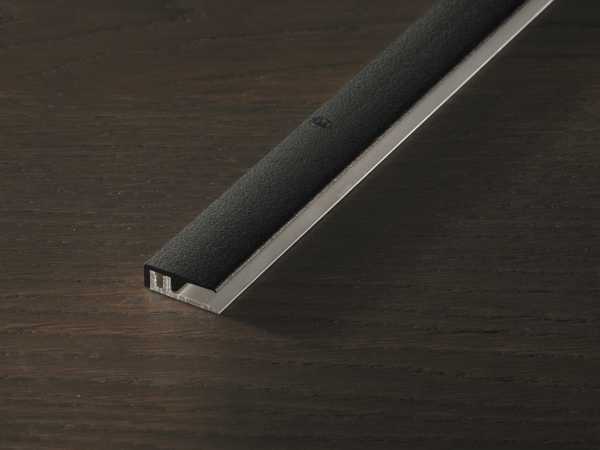 Abschlussprofil PROCOVER Designfloor Aluminium Schwarz matt