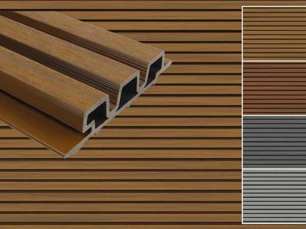 WPC Fassadenprofil WEO35, Teak