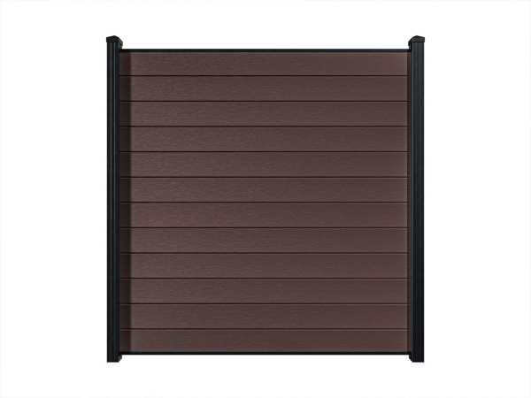 Bohlenset Premium für WPC-Steckzaunsystem Red Wood