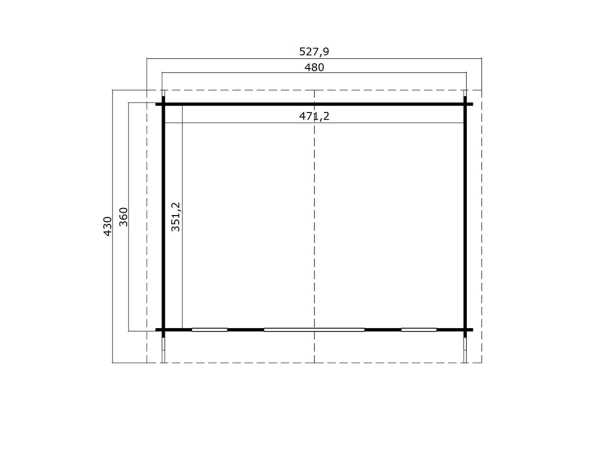 Gartenhaus Blockbohlenhaus Elgin 44 Set Silber 44 mm carbongrau