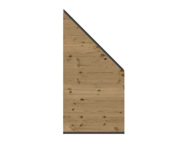SYSTEM Thermo-Holz Massiv Zaunfeld-Set