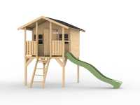 Vorschau: Stelzenhaus Toby inkl. Rutsche grün Vorschau: Stelzenhaus Toby inkl. Rutsche grün