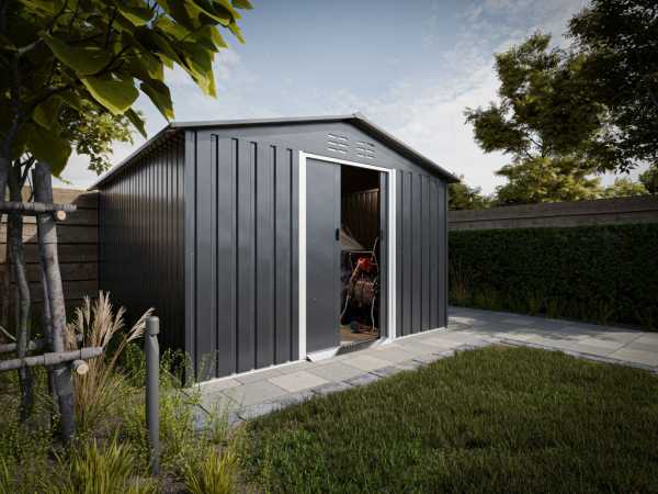 Metall-Gerätehaus Max Anthrazit