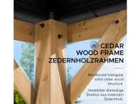 Vorschau: Zedernholz-Gazebo ERNIR – 393 cm x 452 cm Vorschau: Zedernholz-Gazebo ERNIR – 393 cm x 452 cm