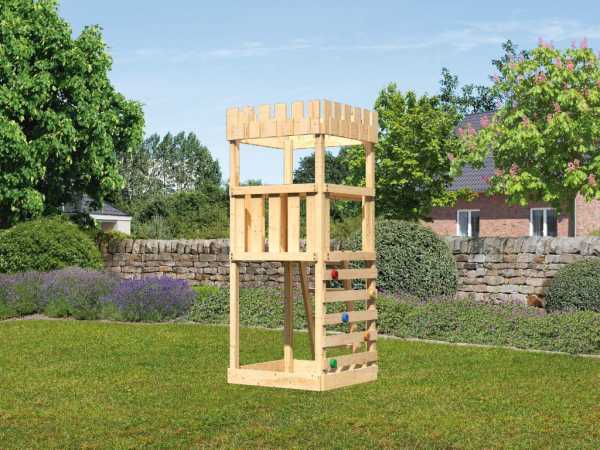 Spielturm Ritterburg Löwenherz SET naturbelassen