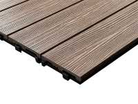 Vorschau: WPC-Fliese Holzoptik Teak Vorschau: WPC-Fliese Holzoptik Teak