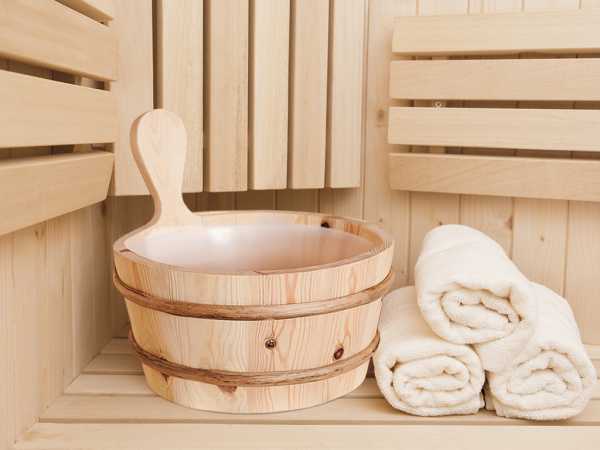 Sauna Aufgußkübel Fichte, 4 Liter