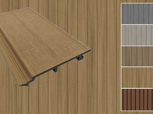 WPC Wandverkleidung Standard Oak coextrudiert WPC Wandverkleidung Standard Oak coextrudiert