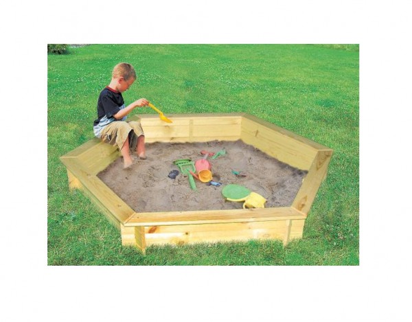 Sandkasten "Fynja" inkl. weißer Abdeckplane