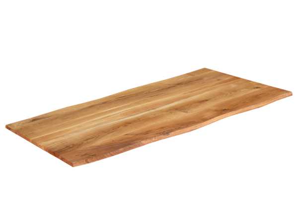 Tischplatte mit Waldkante aus Eiche