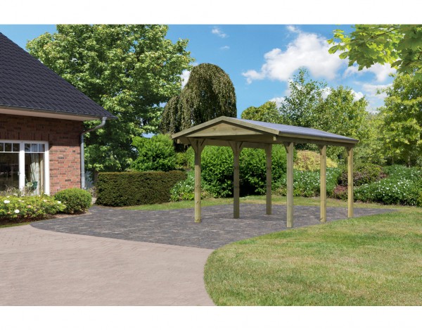 Carport Einzelcarport CLASSIC Satteldach kdi