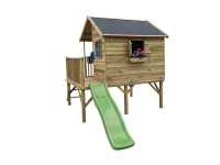 Vorschau: Stelzenhaus Brüssel KDI inkl. Rutsche grün Vorschau: Stelzenhaus Brüssel KDI inkl. Rutsche grün