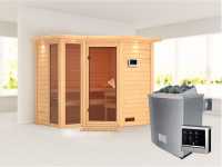 Vorschau: Sauna Massivholzsauna Amara mit Dachkranz inkl. 9 kW Saunaofen ext. Steuerung Vorschau: Sauna Massivholzsauna Amara mit Dachkranz inkl. 9 kW Saunaofen ext. Steuerung