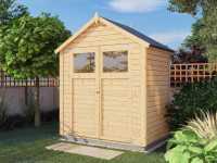 Vorschau: Gartenhaus Sylta 1 14 mm natur Vorschau: Gartenhaus Sylta 1 14 mm natur