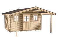 Vorschau: Gartenhaus 138 A Gr. 2 45 mm naturbelassen Vorschau: Gartenhaus 138 A Gr. 2 45 mm naturbelassen