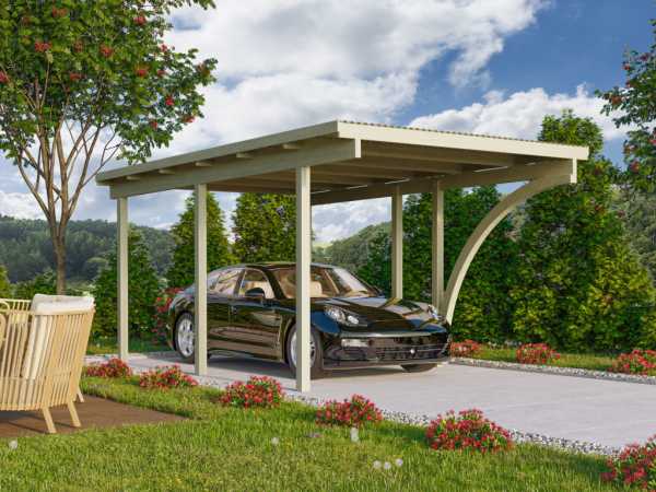 Carport Einzelcarport 1 ECO inkl. 1 Einfahrtsbogen