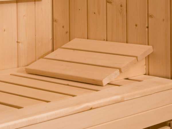 Sauna Massivholzsauna Cubilis ECK 1 mit Rundum-sorglos-Paket