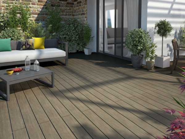 Terrassendiele WPC Atmosphere Cayenne Grau