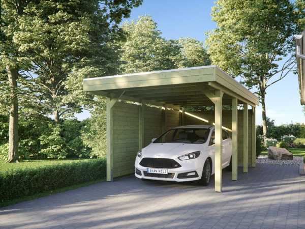 Carport SPARSET Friesland inkl. Rück- und Seitenwand