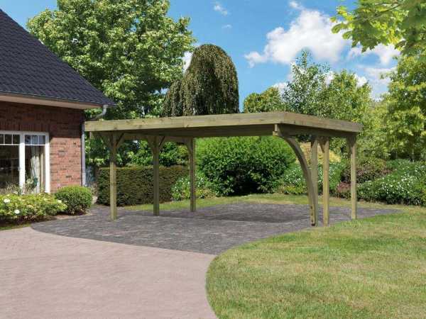 Carport Doppel 1 CLASSIC inkl. Einfahrtsbogen