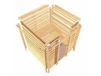 Vorschau: Sauna Massivholzsauna Katie Sparset inkl. 3,6 kW Saunaofen P&P und Steuergerät Finnisch Vorschau: Sauna Massivholzsauna Katie Sparset inkl. 3,6 kW Saunaofen P&P und Steuergerät Finnisch