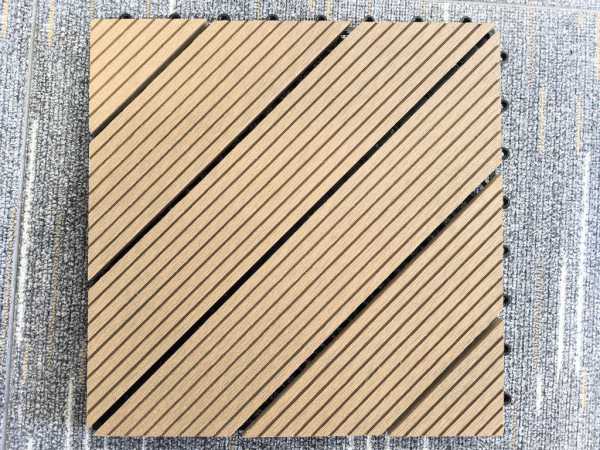 WPC-Fliese Diagonal Teak