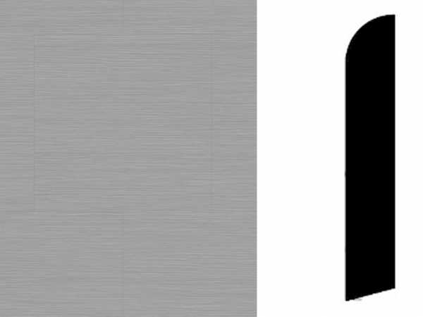 Sockelleiste Trend Line Silver Dekor