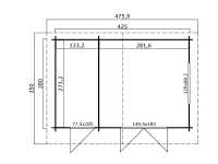 Vorschau: Gartenhaus Blockbohlenhaus Keila 34 mm naturbelassen Vorschau: Gartenhaus Blockbohlenhaus Keila 34 mm naturbelassen