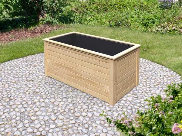 Hochbeet 28 mm naturbelassen mit opt. Schrankoption | Hochbeete