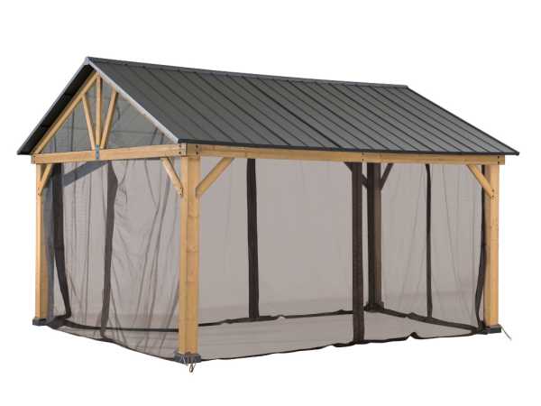 Netz für Zedernholz-Gazebo 335 cm x 399 cm