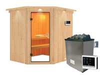 Vorschau: Sauna Systemsauna Siirin mit Dachkranz, inkl. 9 kW Ofen mit externer Steuerung Vorschau: Sauna Systemsauna Siirin mit Dachkranz, inkl. 9 kW Ofen mit externer Steuerung