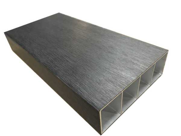 Sonnenbrecher WPC Beschattungsprofil Co extrudiert Charcoal