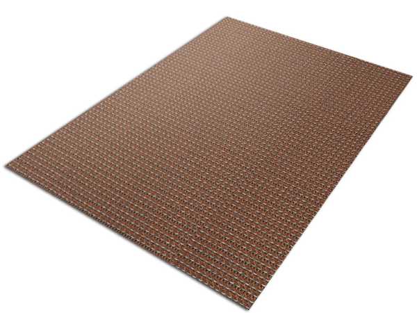 Outdoor-Teppich - Küchenläufer Grillmatte Bodenschutz Delux Kastanie