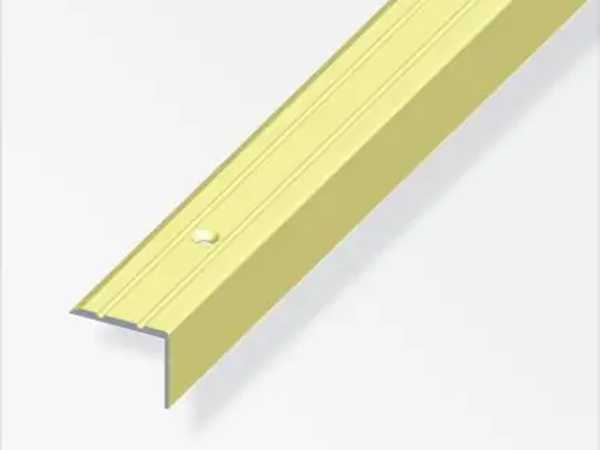 Treppenprofile Messing eloxiert für Teppich