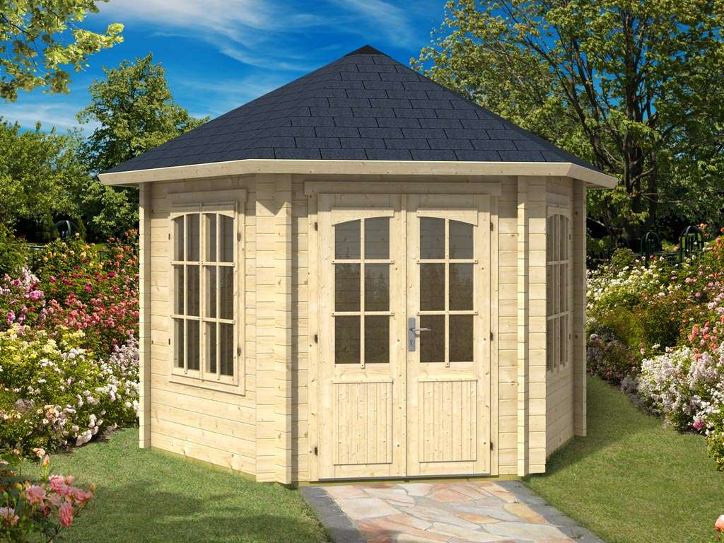 Pavillon Rivera 44 44 Mm Naturbelassen 6 Eck Pavillons