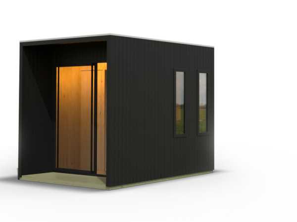 Saunahaus Catalina 73 mm schwarz