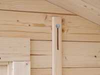 Vorschau: Gartenhaus Blockbohlenhaus CA2977 28 mm naturbelassen mit 3 m Anbau Vorschau: Gartenhaus Blockbohlenhaus CA2977 28 mm naturbelassen mit 3 m Anbau