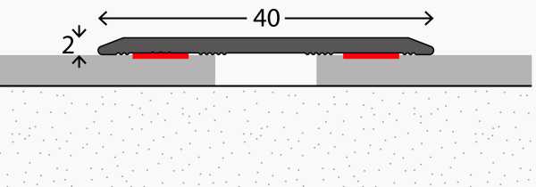 Übergangsprofil Prinz Aluminium schwarz