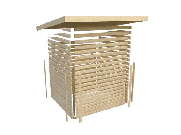 Saunahaus Hytti 3 SET naturbelassen