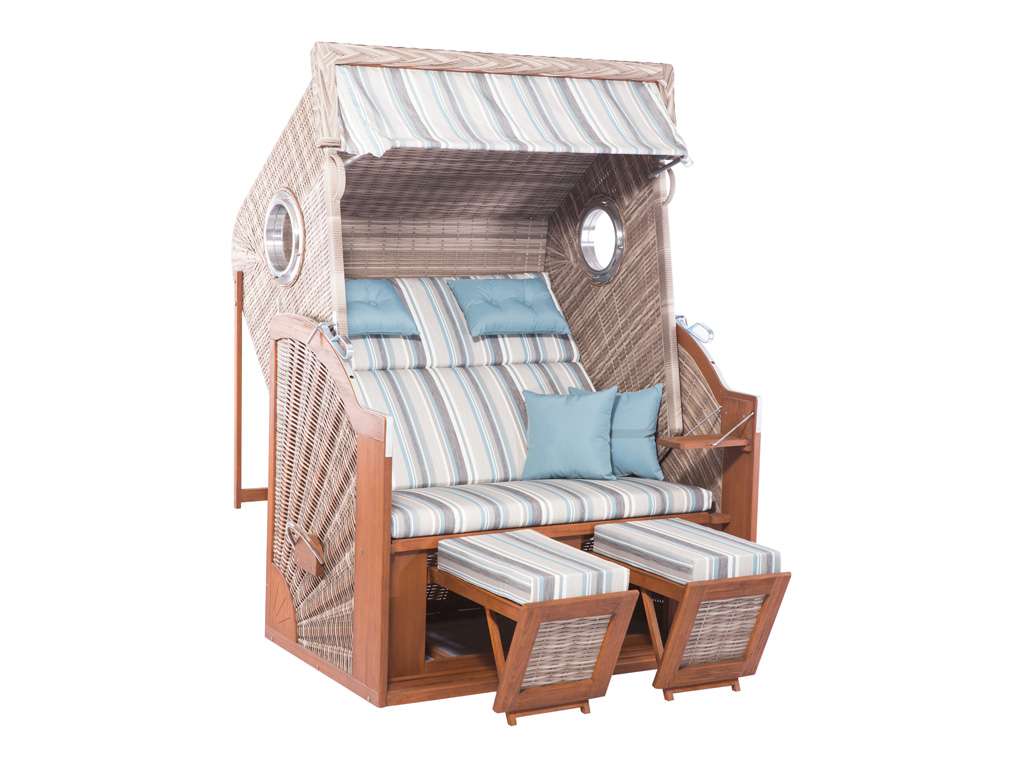 Strandkorb Trendy Pure Cliff XL Sun weiß Design 456 Strandkörbe
