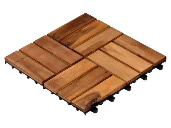 Terrassenfliese Akazie NATUR-geölt