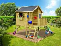 Vorschau: Stelzenhaus Brüssel KDI inkl. Rutsche grün Vorschau: Stelzenhaus Brüssel KDI inkl. Rutsche grün