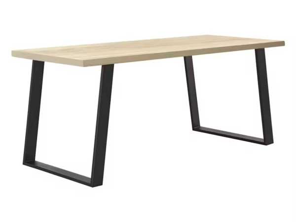 Tischgestell U-66 Design 2-er Set schwarz matt