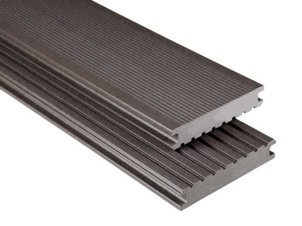 WPC Kovalex-Terrassendiele graubraun mattiert