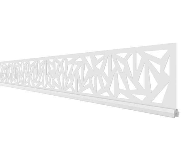 Dekorprofil-Set SYSTEM "Trigon" Weiß flach