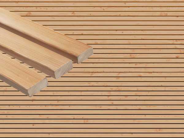 Fassadenverkleidung Rhombusleiste Sibirische Lärche