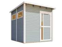 Vorschau: Gartenhaus Punta 2 19 mm hellgrau Vorschau: Gartenhaus Punta 2 19 mm hellgrau