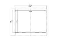 Vorschau: Gartenhaus Blockbohlenhaus Elgin 44 Set Silber 44 mm carbongrau Vorschau: Gartenhaus Blockbohlenhaus Elgin 44 Set Silber 44 mm carbongrau