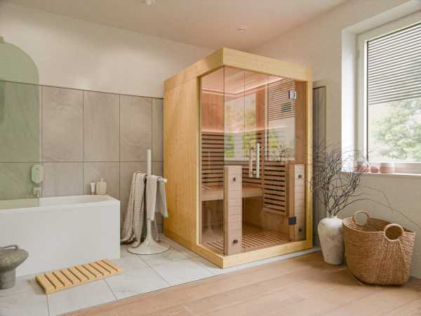 Infrarotkabine Mathilda Red Cedar Ganzglastür